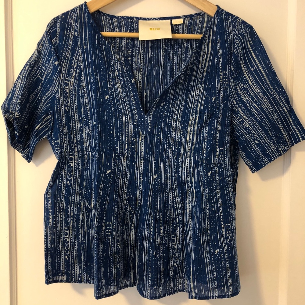 Anthropologie Maeve Orchid Island Top